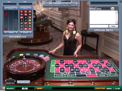 Play Roulette Online Live Dealer