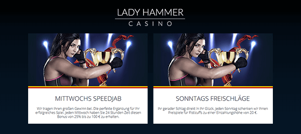 Lady hammer casino free spins real money